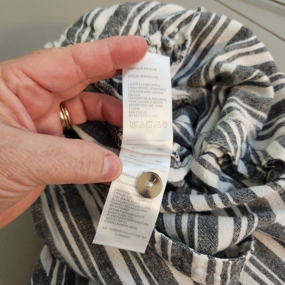 Laundry by Shelli Segal Linen Jumpsuit festival boho beachy vacation - Picture 9 of 10